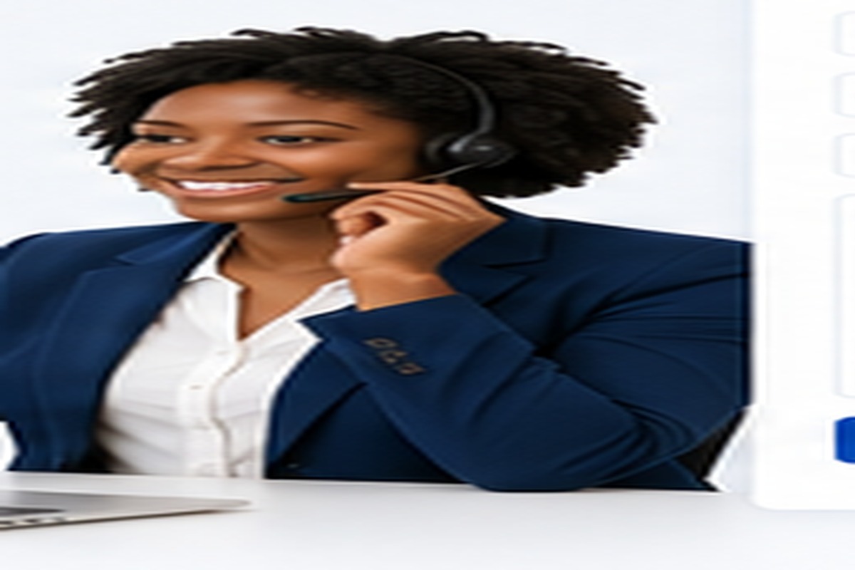 Professional E-MED customer support representative ready to assist a client