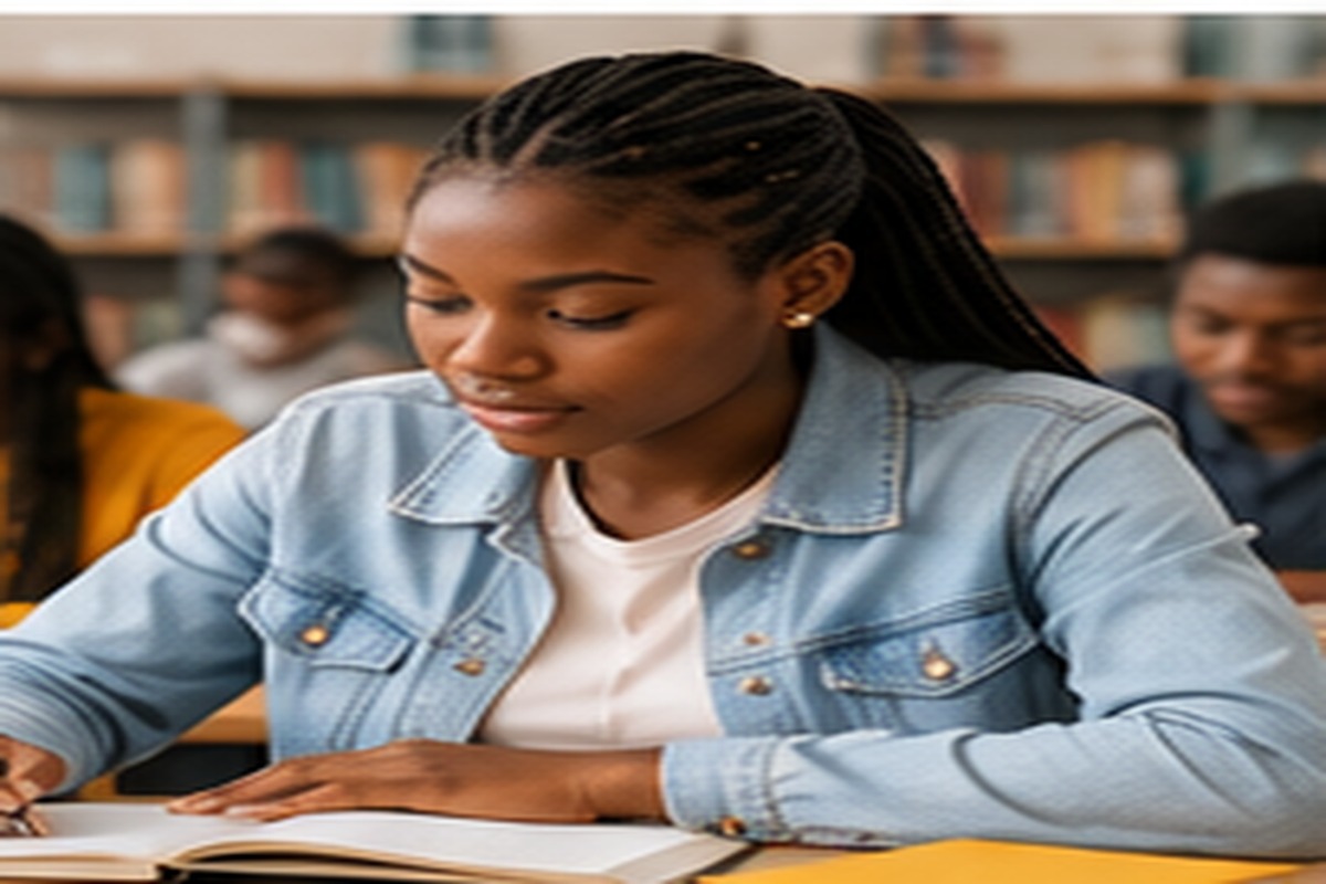 Learners studying together in a modern educational environment.